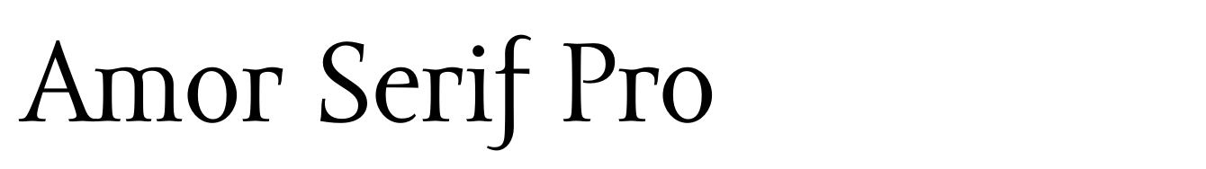Amor Serif Pro